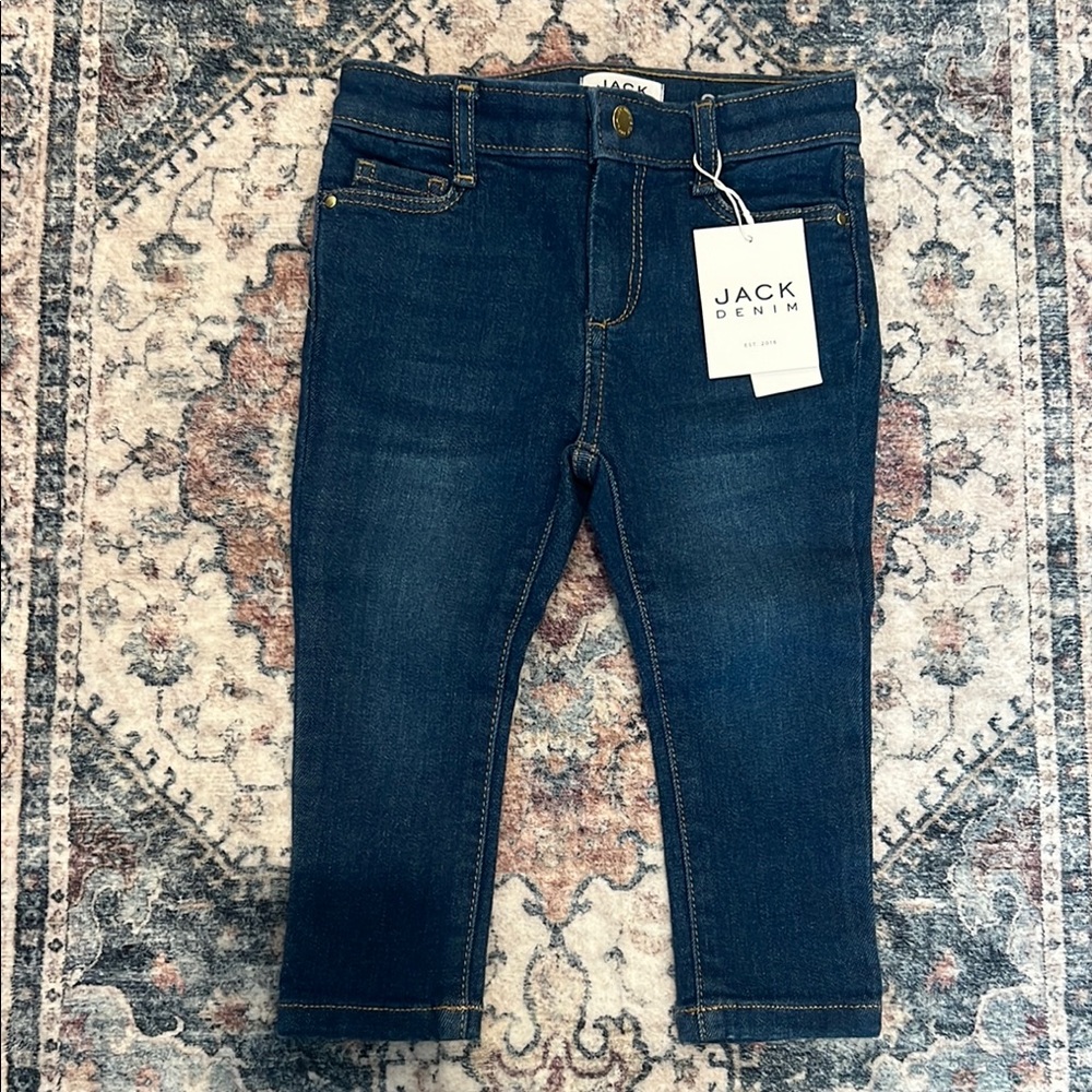 Janie and Jack Dark Blue Kids Jeans